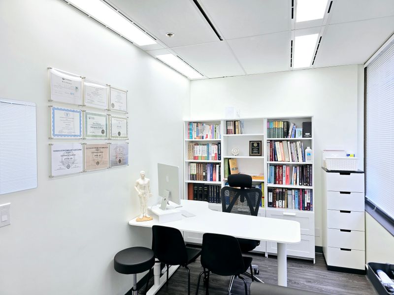 Bright consultation room at K-Well clinic